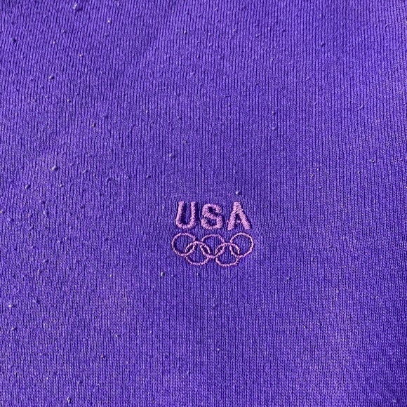 Vintage USA Olympic Purple Sweatshirt Size Large - Picture 6 of 8